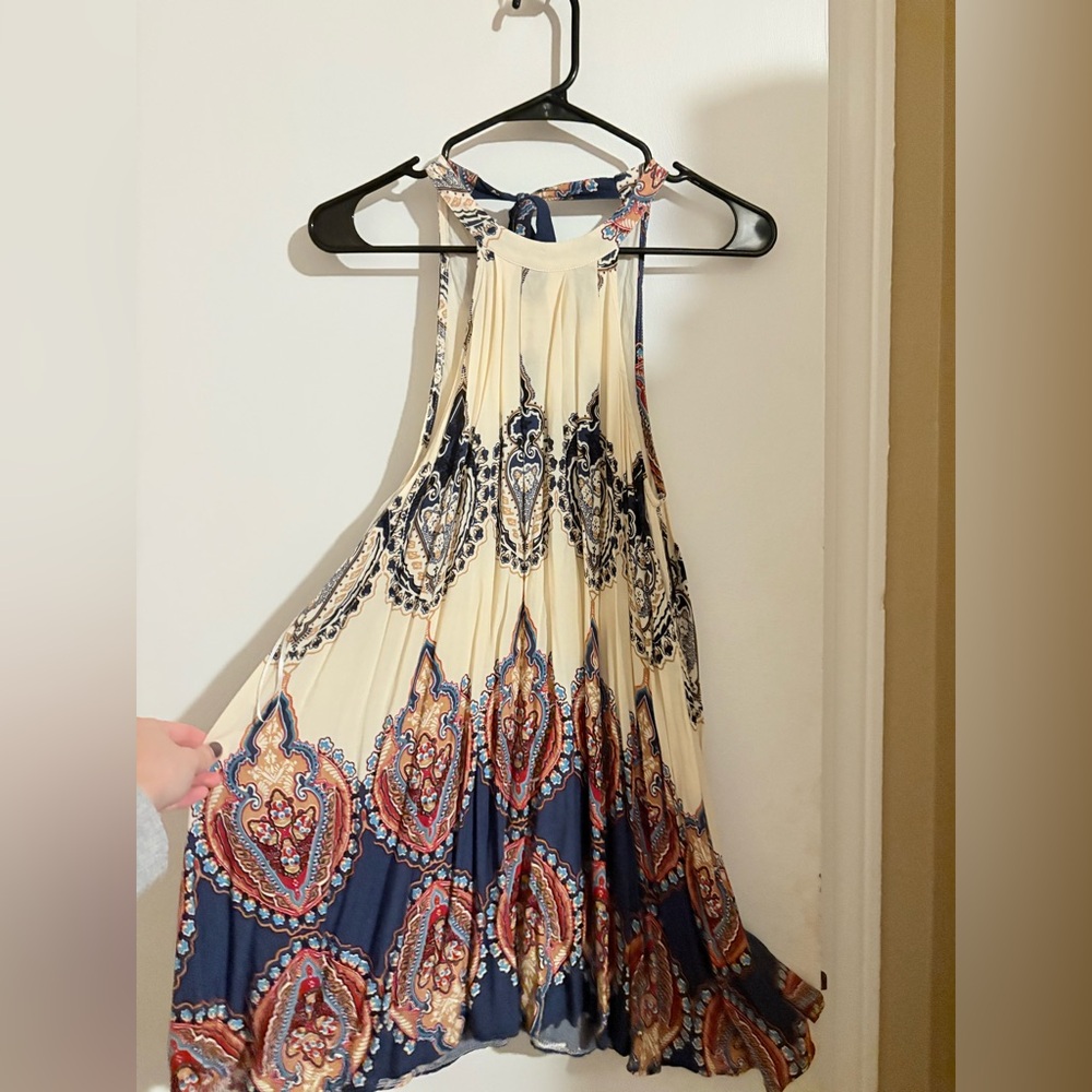Xenia tropical halter dress